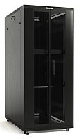 Шкаф напольный 19дюйм 42U 2055х800х1000мм TTB-4281-DD-RAL9004 перф. двери черн. | код 392684 | Hyperline