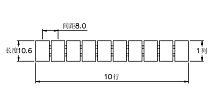 308801/111...120 Маркировка клемм серии TU/TP/TC сеч. 6мм2, шир. 8.2мм, 111…120 , шт | код 308801/111...120 | SUPU