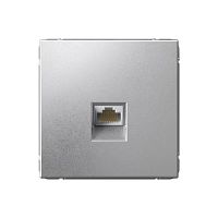 Розетка компьютерная ArtGallery RJ45 кат.6A механизм алюм. | код GAL000386 | Systeme Electric