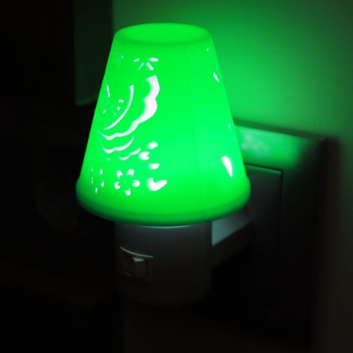 Светильник светодиодный NL-194 "Светильник зеленый" 220В ночник с выкл. Camelion 12910 фото 5