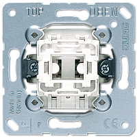 Переключатель универсальный 1-клавишный (проходной). Механизм. 10A 250V | код 506U | JUNG