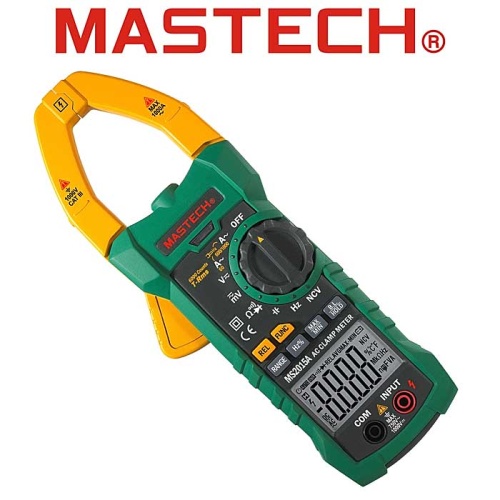 Клещи токоизмерительные с цифровой шкалой MASTECH MS2015A, 1000 А | код 98788 | Mastech