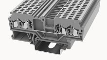 WS1.5-QU-01P-11-00Z(H), Клемма пружинная WS, 1.5 мм.кв., 4C, серый, шт | код 11030000065 | DEGSON