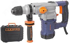 Перфоратор демонтажный SDS-Plus 1200 Вт, 880 об/мин, 4.5 Дж, 3 режима, антивибрационная ручка, набор зубил | код 85091 | MAX-PRO