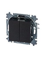 Переключатель 2-кл. СП Levit IP20 антрацит/дым. черн. | код 2CHH595245A6063 | ABB