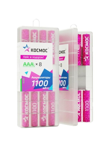 Аккумулятор R03 NI-MH 1100мА.ч 8B (уп.8шт) | код KOCR03NIMH1100mAh8B | КОСМОС