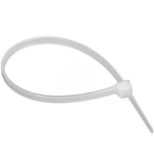 Хомут-стяжки ленточные 4x150 (3,6x150) бел | код PL3,6-150BRUS4NL | Мир хомутов