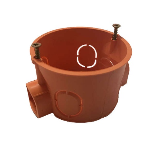 GUSI Подрозетник с кабель-каналом для сплошных стен (60х40, IP-30), оранжевый, Негорючий, ПВ-0 | код С3М1.1 Нг Евро | GUSI ELECTRIC