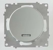 Механизм выключателя 1-кл. СП Florence 10А IP20 с подсветкой сер. 1E31701302 OneKeyElectro 2172847
