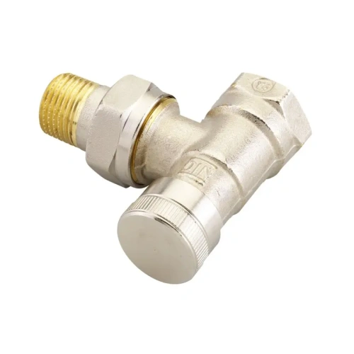 Клапан запорный ручной RLV Ду15 угловой (никелированный) | код 003L0143 | Danfoss