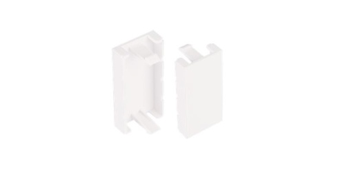 Вставка-заглушка NIKOMAX, французский формат Mosaic, 22,5x45мм, белая | код NMC-PM0P-ST-PH-WW | NIKOMAX