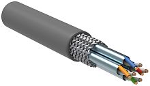 ITK Витая пара S/FTP кат.6A 4х2х23AWG solid LSZH нг(А)-HF серый (305м) | код LC1-C6A04-621 | IEK