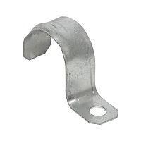 Скоба металлическая однолапковая d25-26 мм (10 шт) PROxima | код sm-1-25-26-r | EKF