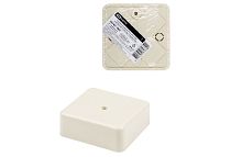Коробка распаячная КР 100х100х44 ОП, сл. кость, IP40, инд. штрихкод TDM | код SQ1401-1809 | TDM