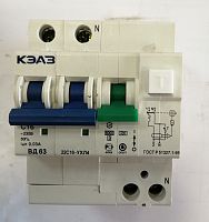 Дифференциальный автомат ВД63 22 С 16 - АС КЭАЗ | код 5455800049 | КЭАЗ