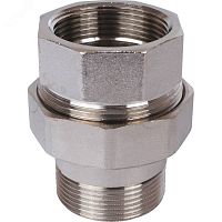 Сгон разъемный ВН 1'1/2 прямой (американка), никелированный | код SFT-0045-000112 | STOUT