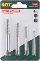 Набор экстракторов Профи быстрорежущая HSS сталь 4шт FIT 36448