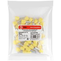 Наконечник-гильза с изолированным фланцем (упаковка 50 шт.) NO-225-106 (двойной) НШвИ(2) 6,0-14 | код Б0063296 | ЭРА