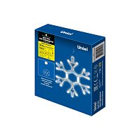 Фигура ULD-H1819-012/STA/3AAA WARM WHITE IP20 SNOWFLAKE Снежинка 3AAA (не в/к) 18х19см подвес 12 LED провод прозр. Uniel UL-00007251