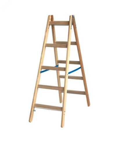 Стремянка деревянная 2х5 | код 170255 | KRAUSE