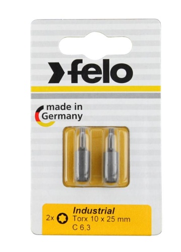 Бита Torx 10X25, серия Industrial, 2 шт в блистере | код 2610036 | FELO
