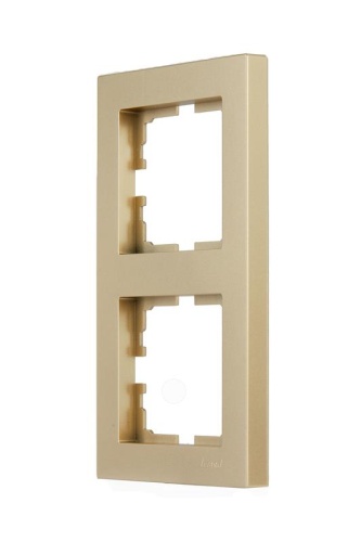 VESNA Рамка 2-ая вертикальная б/вст золото | код 742-3600-152 | LEZARD фото 4