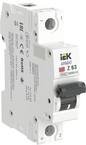 ARMAT Авт. выкл. M06N-DC 1P Z 63А IEK | код AR-M06N-1-Z063DC | IEK