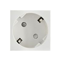 PRIMER РКС-20-30-П-45 Розетка 45град с заземляющим контактом защитной шторкой и винтовым зажимом (2 модуля) белая IEK | код PR-KK40D-RSZH-2-2-45-K01 | IEK