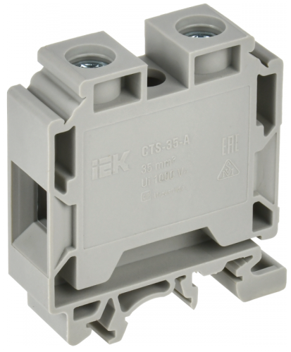 Колодка клеммная CTS с шестигранником 35мм2 серая IEK | код YCT10-01-K03-035 | IEK