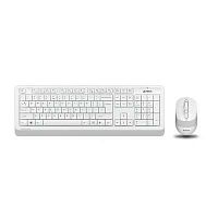 Клавиатура + мышь A4Tech Fstyler FG1010 клав:белый/серый мышь:белый/серый USB беспроводная Multimedia (FG1010 WHITE) | код 1147575 | A4TECH