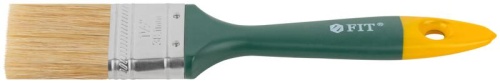 Кисть флейцевая "Контур" натур. светлая щетина пластиковая ручка 1. 5дюйм (38мм) FIT 01164 фото 4