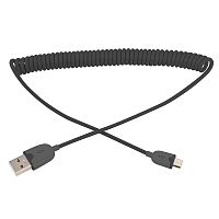 USB кабель универсальный microUSB шнур витой 1 м черный REXANT | код 18-4300 | REXANT