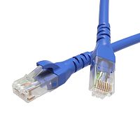 Патч-корд неэкранированный CAT5E U/UTP 4х2, LSZH, синий, 10.0м | код RN5EUU4500BL | DKC