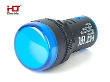 Лампа AD16-22DS(LED)матрица d22мм синий 24В IP40 HLT | код 085-06-26 | HLT