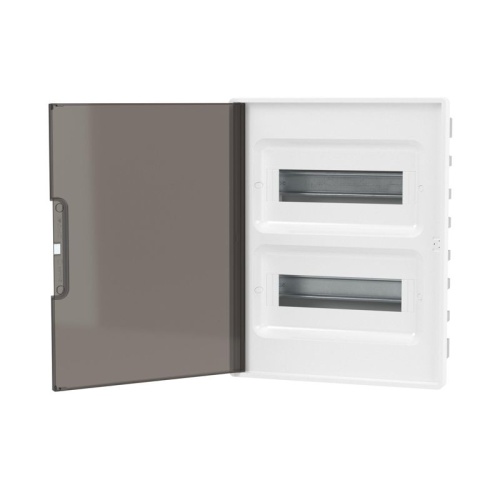 Щиток 24 мод встраиваемый для полых стен FRAME ЩРв-П-24, белый, с тонированной дверцей, с 4 шинами PEN (2шт на 8 отв. и 2шт на 6 отв.) F24B3WD DKC | код F24B3WD | DKC фото 3 Щиток 24 мод встраиваемый для полых стен FRAME ЩРв-П-24, белый, с тонированной дверцей, с 4 шинами PEN (2шт на 8 отв. и 2шт на 6 отв.) F24B3WD DKC | код F24B3WD | DKC фото 3