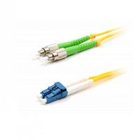 Патч-корд оптический LANMASTER, LSZH, дуплексный, FC/APC-LC/UPC, SM OS2, 20 м | код LAN-2FC-2LC/SAU-20 | LANMASTER