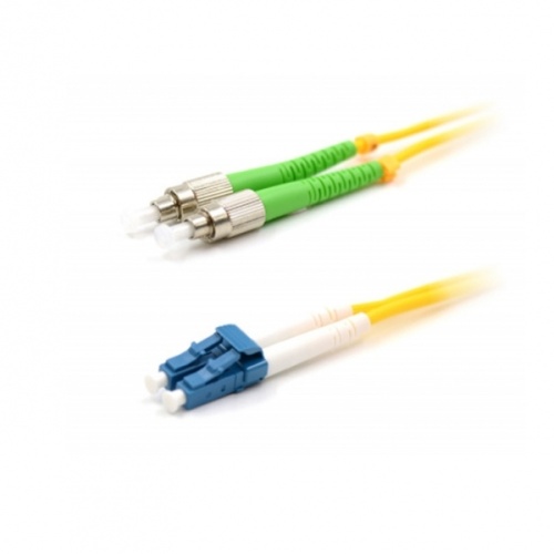 Патч-корд оптический LANMASTER, LSZH, дуплексный, FC/APC-LC/UPC, SM OS2, 20 м | код LAN-2FC-2LC/SAU-20 | LANMASTER
