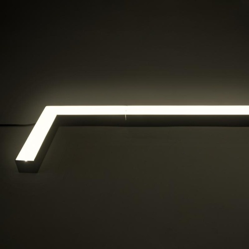 Светильник светодиодный PSO-02L 16Вт 4000К L-обр. 255х255х42мм BLACK ДПО/ДСО для реечных потолков IP40 (универсальный монтаж: накладной/подвесной) Pro+ JazzWay 5069008 фото 4