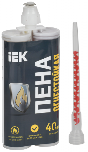 Пена огнестойкая ИНЗАПЕН-П 380мл (картридж) IEK | код CPO12-3-380 | IEK