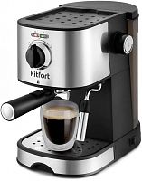 Кофеварка рожковая Kitfort КТ-753 850Вт черный/нержавеющая сталь | код 1529067 | KITFORT