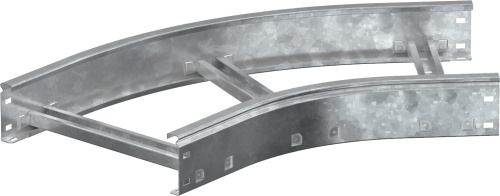 Поворот лестничный LESTA 45град 150х500мм R300 HDZ | код CPG04-4-45-150-500-HDZ | IEK