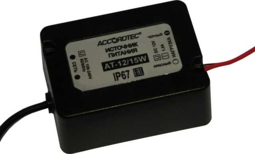 Источник стабилизированного питания во влагозащитном корпусе (IP67) (AT-12/15W) | код AT-02336 | AccordTec
