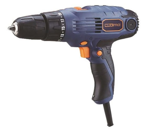 Дрель-Шуруповерт электрическая 300Вт, 0-450/0-1350об/мин, подсветка , Быстрозажимной патрон 10мм, Резиновые вставки, 24,0 Нм, 19+1, 1,1 кг, быстрый доступ к щеткам, Дополнительные щетки, кор. | код 85046 | MAX-PRO Дрель-Шуруповерт электрическая 300Вт, 0-450/0-1350об/мин, подсветка , Быстрозажимной патрон 10мм, Резиновые вставки, 24,0 Нм, 19+1, 1,1 кг, быстрый доступ к щеткам, Дополнительные щетки, кор. | код 85046 | MAX-PRO