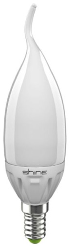 Лампа светодиодная LED 6,5Вт 220В FC37 E14 3000К SHINE | код 232241 | SHINE