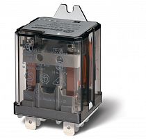 Силовое электромеханическое реле, монтаж в наконечники Faston 250 (6.3х0.8мм), 2CO 16A, контакты AgCdO, катушка 230В AC, степень защиты RTI, без монтажного фланца, опции: нет | код 628282300009 | FINDER