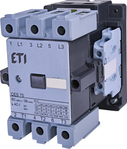 Контактор CES 75.22 (37 kW) 230V AC | код 004646563 | ETI