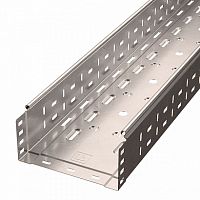 Лоток перфорированный Стандарт INOX (AISI 409) 200х100х3000 (0,8 мм) (6 м/уп) Промрукав | код PR16.2416 | ПРОМРУКАВ
