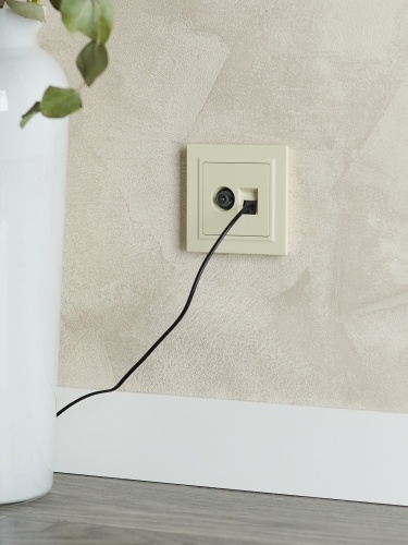 BRITE Розетка двойная TV+RJ45 кат.5E РТВ/РК12-БрКр бежевый | код BR-AK20-1-K10 | IEK фото 8