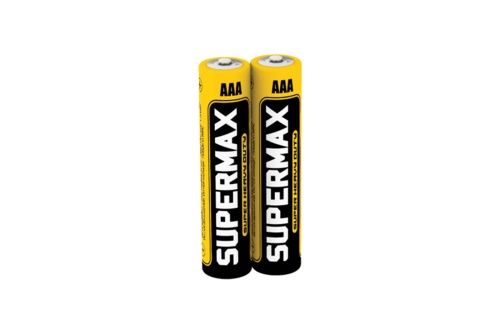 Элемент питания R03 (ААА) 1.5V Zinc carbon 2S в шринке Supermax | код SUPR03 | Космос ( упак.30 шт.)