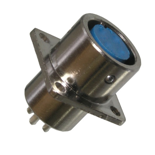 Разъём быстроразъёмный RUICHI XS12-7 (Zn) panel jack, 7-ми контактый | код 106630 | Ruichi